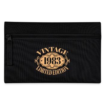 Vintage 1983 - 40 Years Old, 40th Birthday Gift - Pencil Case - black - Front