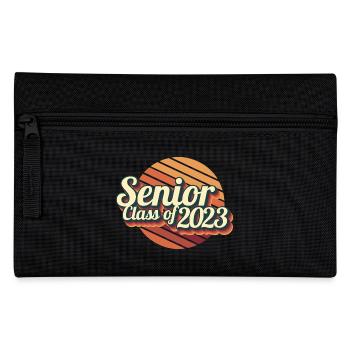 Senior Class Of 2023 Retro Graduation Party Geschenk - Federtasche - Schwarz - Vorne