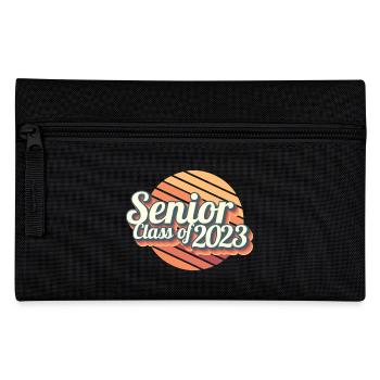 Senior Class Of 2023 Retro Graduation Party Geschenk - Federtasche - Schwarz - Vorne