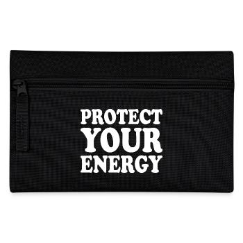 Protect your energy - Pencil Case - black - Front