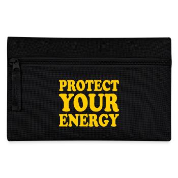 Protect your energy - Pencil Case - black - Front