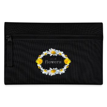 Flowers - Federtasche - Schwarz - Vorne