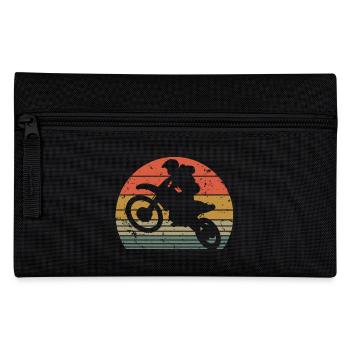 Retro Motocross Dirt Bike Rider Enduro Motor Bike - Trousse - noir - Devant