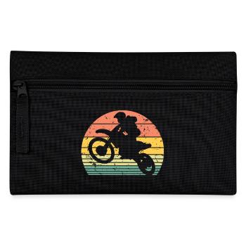 Retro Motocross Dirt Bike Rider Enduro Motor Bike - Trousse - noir - Devant