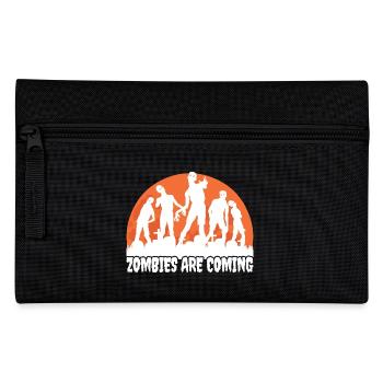 Zombies Are Coming Scary Horror Halloween Costume - Pencil Case - black - Front