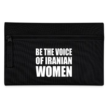 Be the voice of iranian women - Pencil Case - black - Front