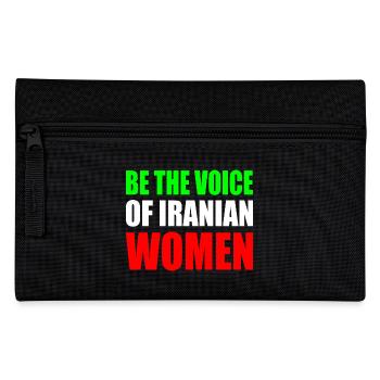 Be the voice of iranian women - Pencil Case - black - Front