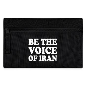 Be the voice of iran - Pencil Case - black - Front