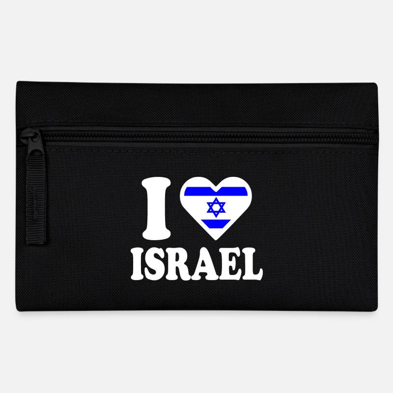 I love israel - Federtasche - Schwarz
