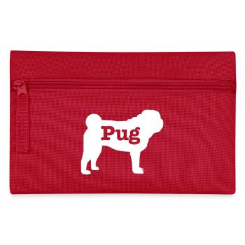 Pug - Pencil Case - red - Front
