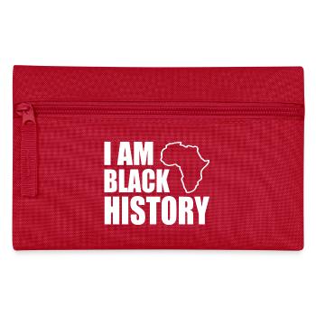 I am black history - Federtasche - Rot - Vorne