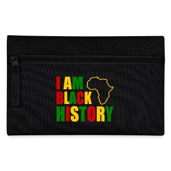 I am black history - Federtasche - Schwarz - Vorne
