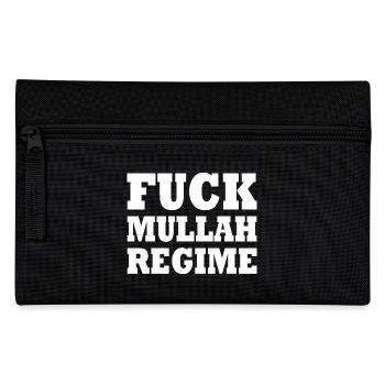 Fuck mullah regime iran - Federtasche - Schwarz - Vorne