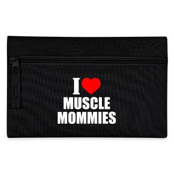 I love muscle mommies - Federtasche - Schwarz - Vorne