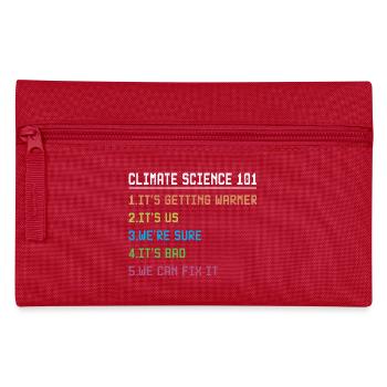Marche des sciences Jour de la Terre Scientifiques sur les changements climatiques - Trousse - rouge - Devant