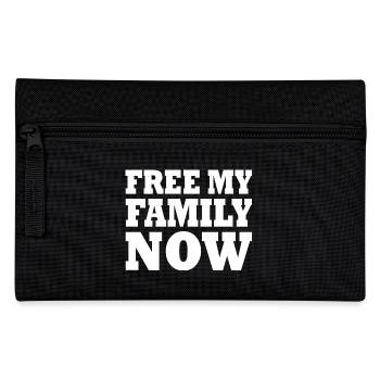 Free my family now - Pencil Case - black - Front