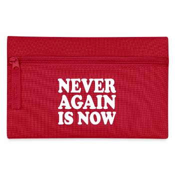 Never again is now - Federtasche - Rot - Vorne