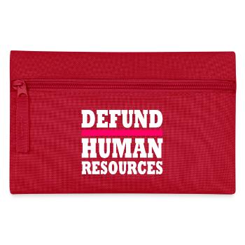defund human resources - Trousse - rouge - Devant