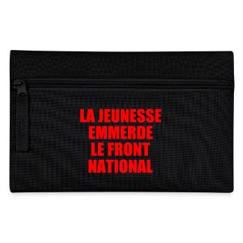 la jeunesse emmerde front national - Trousse - noir - Devant
