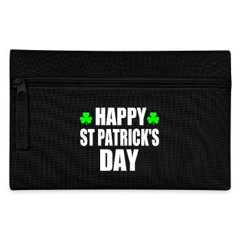 happy st patrick's day - Pencil Case - black - Front