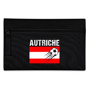 Austria Flag Austrian Football Gift - Pencil Case - black - Front
