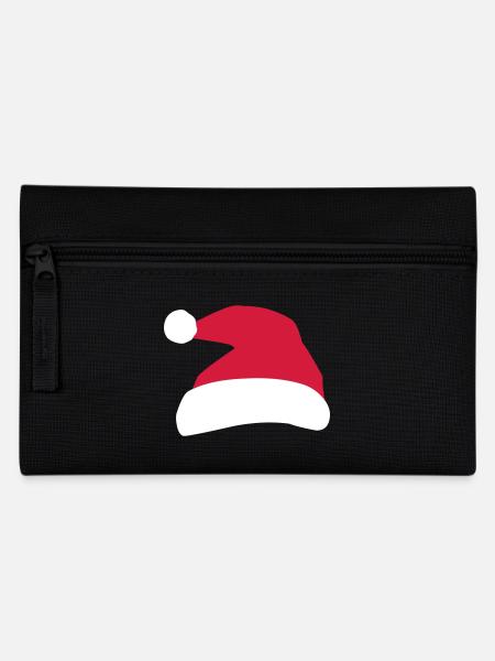Weihnachtsmann Mütze - Federtasche - Schwarz