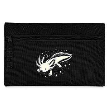 Cosmic Axolotl Illustration - Pencil Case - black - Front