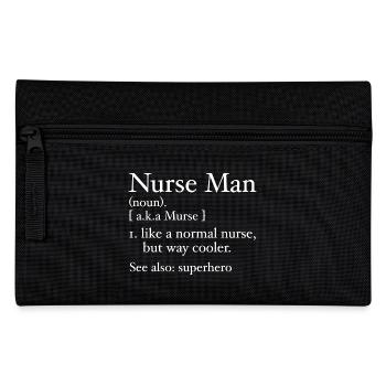 Lustiger Krankenpfleger Mann Definition - Federtasche - Schwarz - Vorne