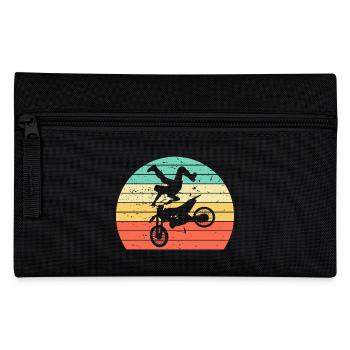 Motocross MX Supercross Enduro Dirt Bike - Pencil Case - black - Front