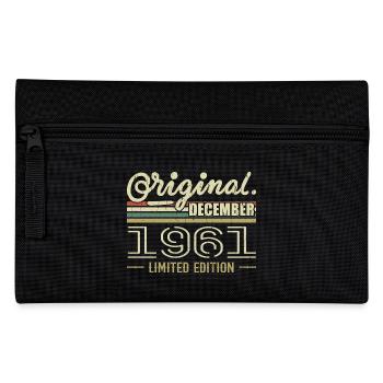 December 1961 Birthday December 1961 December - Pencil Case - black - Front
