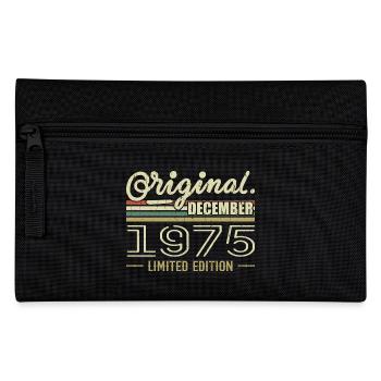December 1975 Birthday December 1975 December - Pencil Case - black - Front