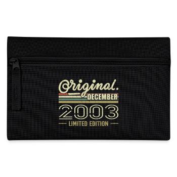 Dezember 2003 Geburtstag Dezember 2003 Dezember - Federtasche - Schwarz - Vorne