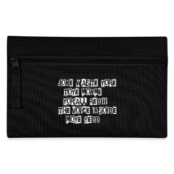 JONE WASTE YORE TOYE MONME YORALL REDIII THE VOICE - Federtasche - Schwarz - Vorne