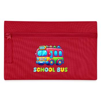 bus schule - Federtasche - Rot - Vorne