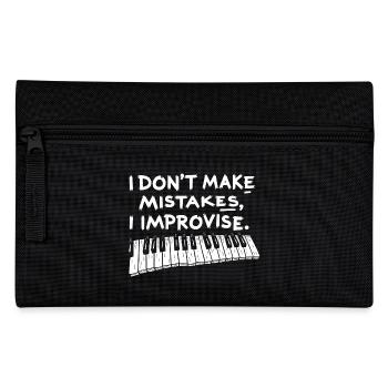 pianist shirt klavierspieler - Federtasche - Schwarz - Vorne