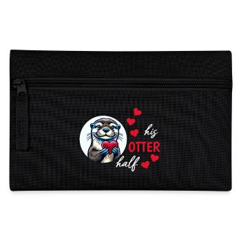 Otter Half Love Gift - Pencil Case - black - Front