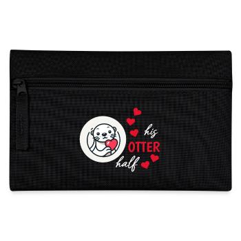 Otter Half Love Gift - Pencil Case - black - Front