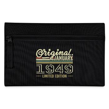 Januar 1949 Geburtstag Januar 1949 Geschenk 1949 - Federtasche - Schwarz - Vorne