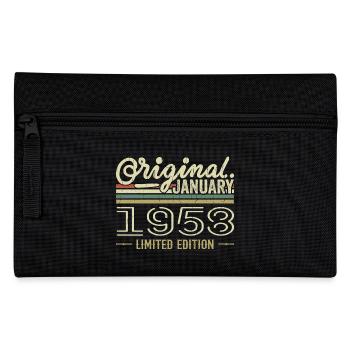 January 1958 Birthday January 1958 Gift 1958 - Pencil Case - black - Front