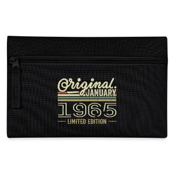 Janvier 1965 anniversaire Janvier 1965 cadeau 1965 - Trousse - noir - Devant