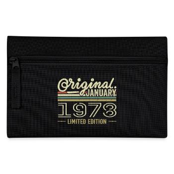 Januar 1978 Geburtstag Januar 1978 Geschenk 1978 - Federtasche - Schwarz - Vorne