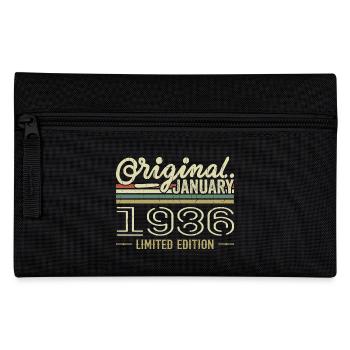 January 1986 Birthday January 1986 Gift 1986 - Pencil Case - black - Front