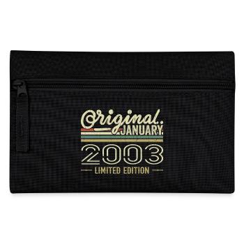 January 2003 Birthday January 2003 Gift 2003 - Pencil Case - black - Front