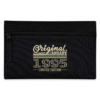 Janvier 1995 anniversaire Janvier 1995 cadeau 1995 - Trousse - noir - Devant