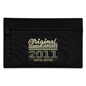 Janvier 2011 anniversaire Janvier 2011 cadeau 2011 - Trousse - noir - Devant
