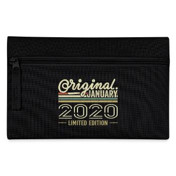 Janvier 2020 anniversaire Janvier 2020 cadeau 2020 - Trousse - noir - Devant