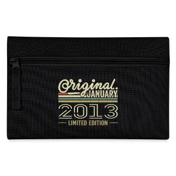 January 2013 Birthday January 2013 Gift 2013 - Pencil Case - black - Front