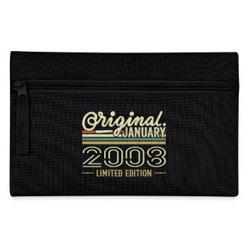January 2008 Birthday January 2008 Gift 2008 - Pencil Case - black - Front