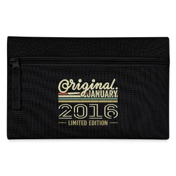 January 2016 Birthday January 2016 Gift 2016 - Pencil Case - black - Front