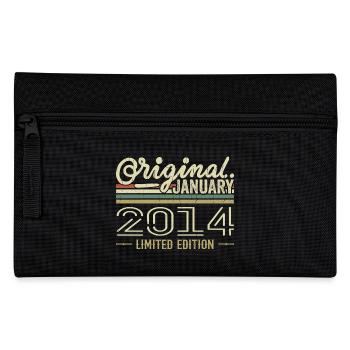 Januar 2014 Geburtstag Januar 2014 Geschenk 2014 - Federtasche - Schwarz - Vorne